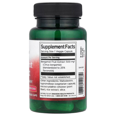 Swanson Bergamot Extract 500 mg