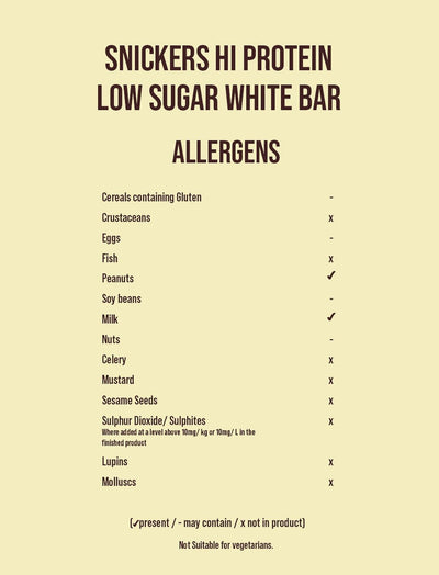 Snickers Hi Protein Low Sugar
