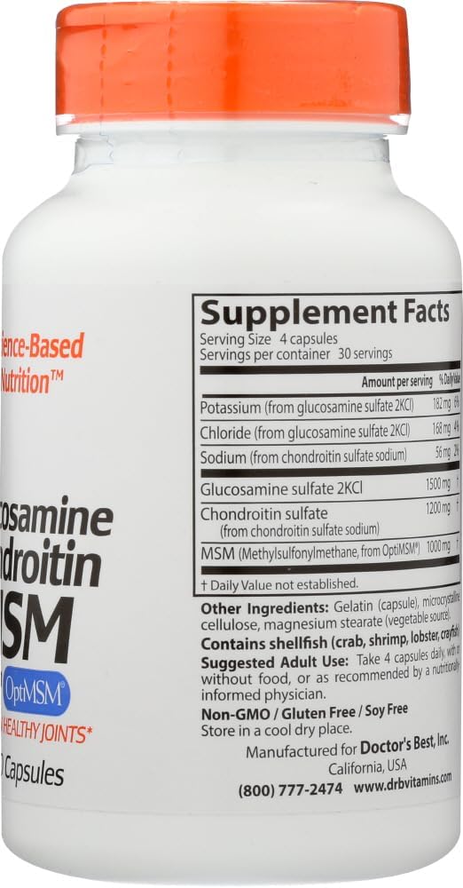 Doctor's Best Glucosamine/Chondroitin/MSM