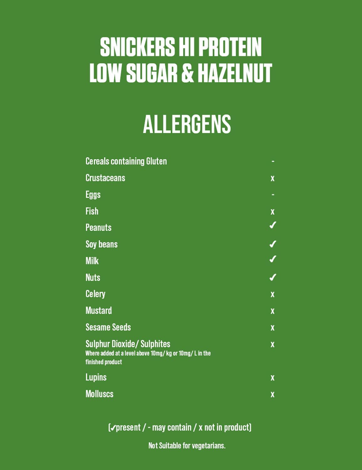 Snickers Hi Protein Low Sugar