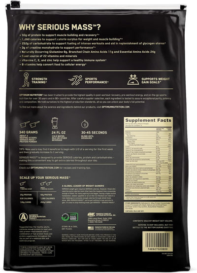 Optimum Serious Mass