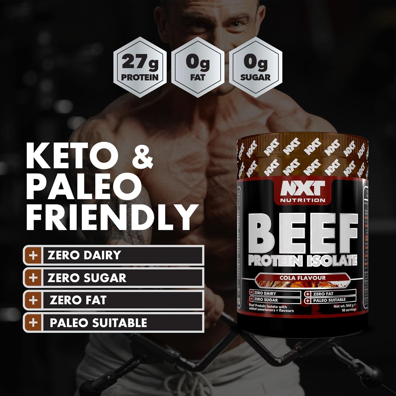 NXT Nutrition Beef Protein Isolate Powder