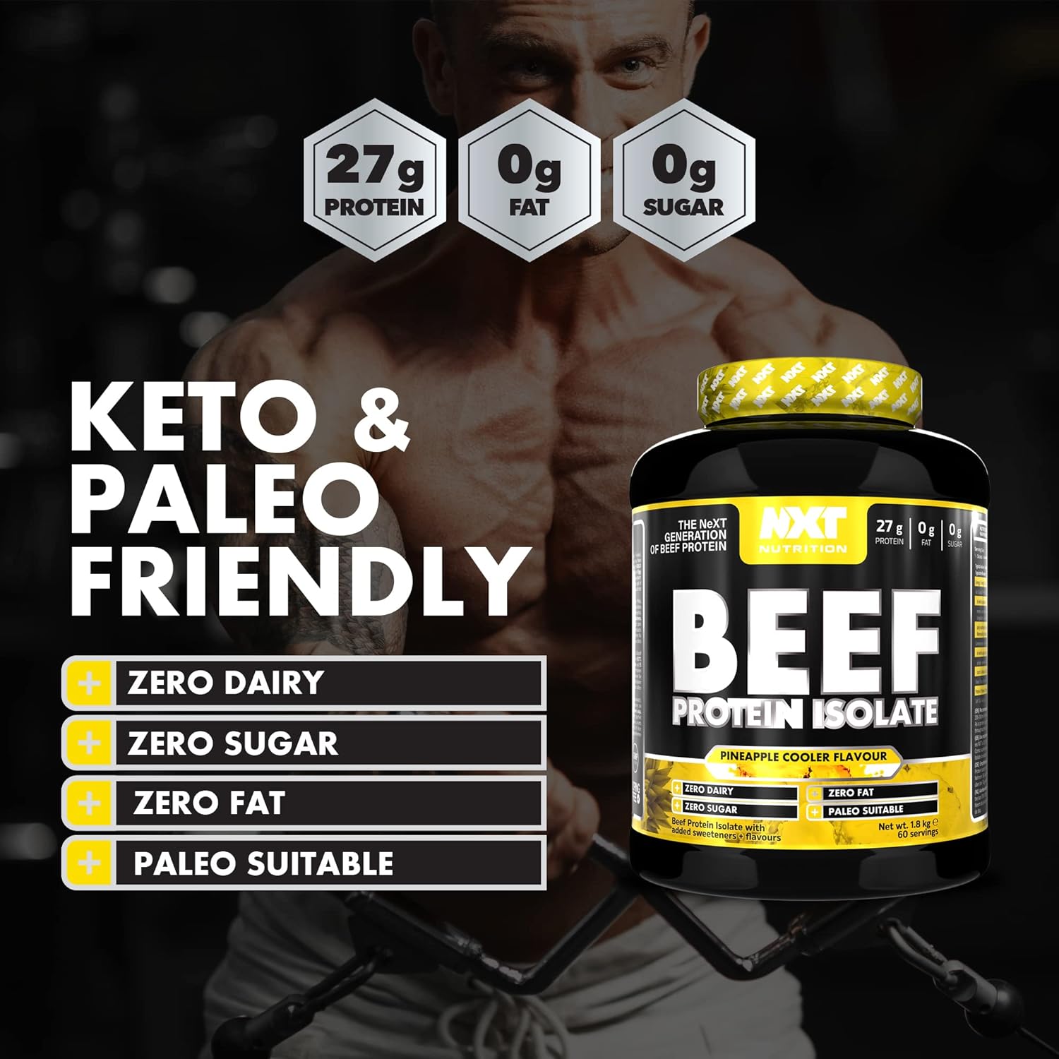 NXT Nutrition Beef Protein Isolate Powder