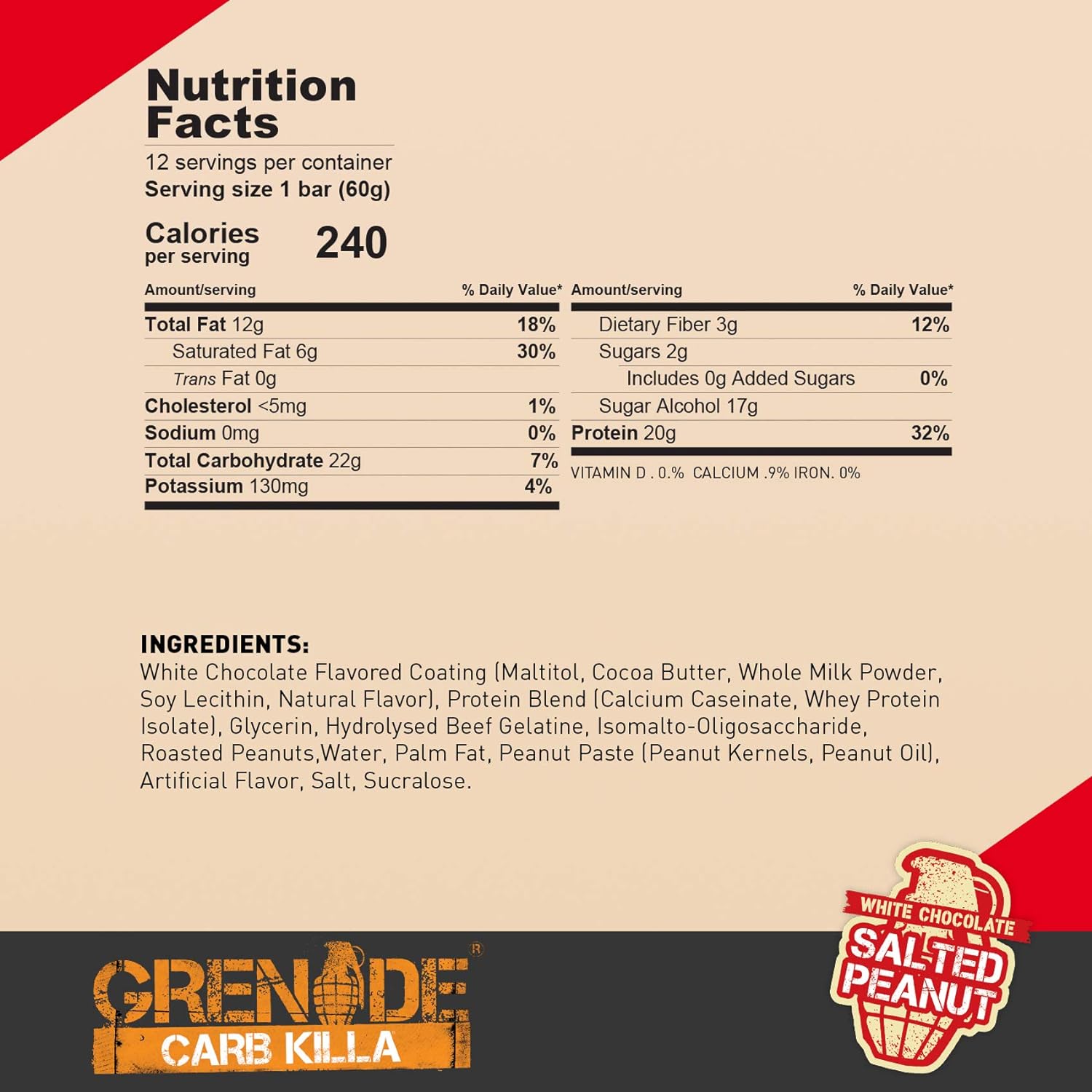Grenade Carb Killa Protein Bar