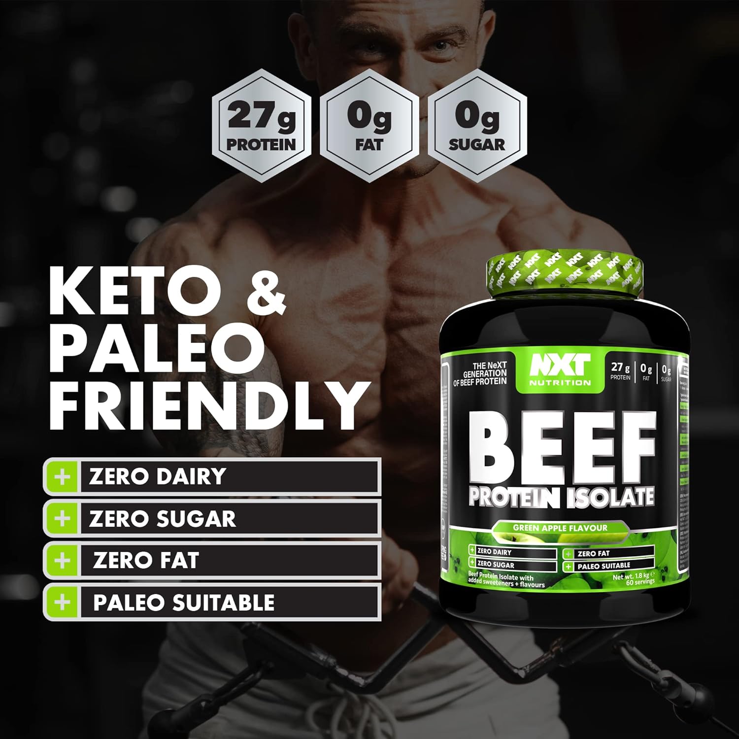NXT Nutrition Beef Protein Isolate Powder