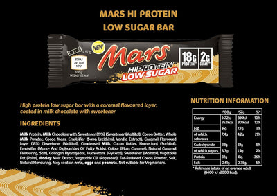 Mars Hi Protein Low Sugar