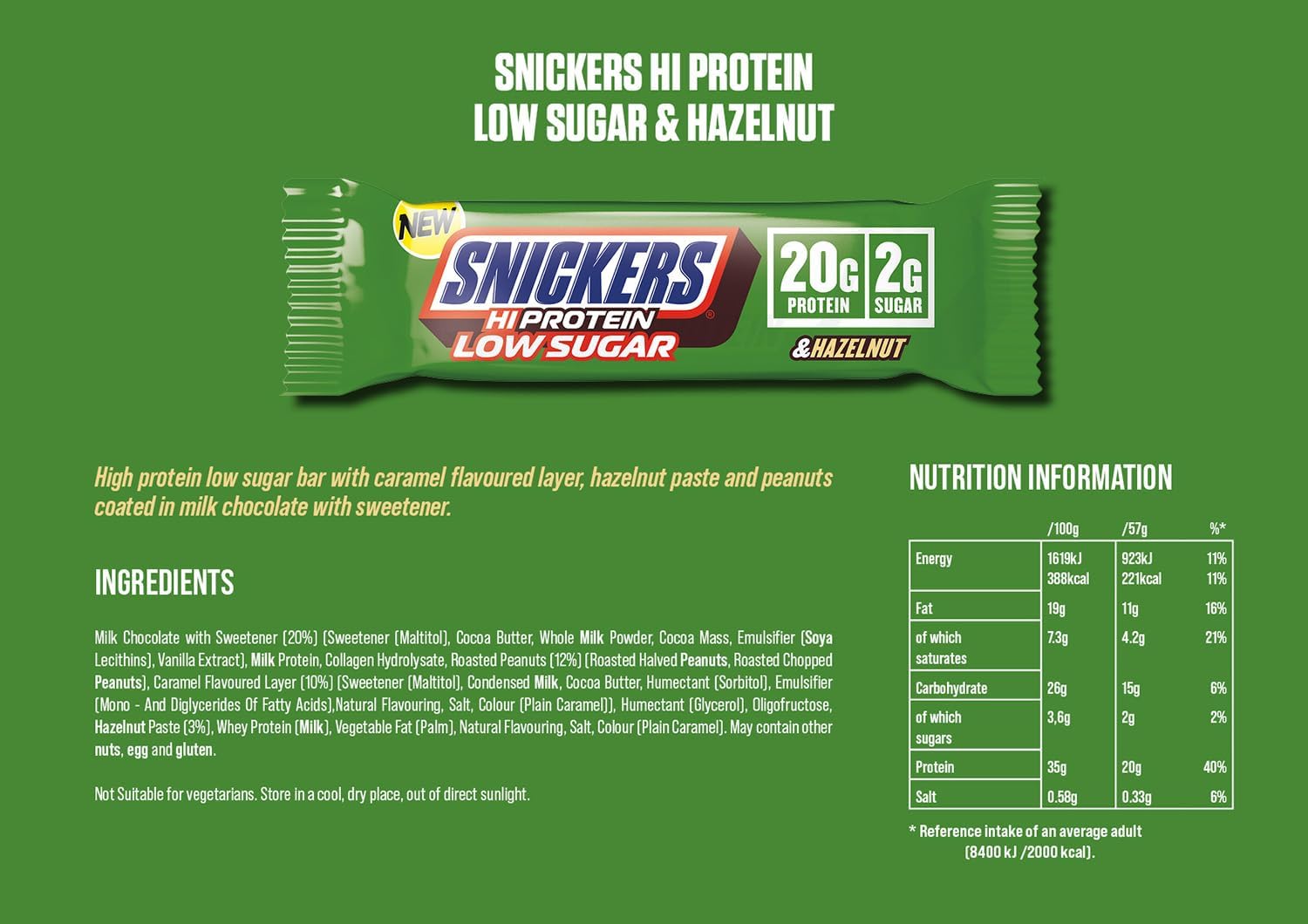 Snickers Hi Protein Low Sugar