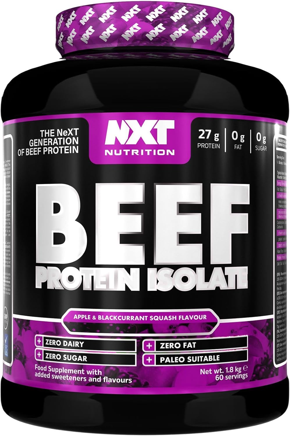 NXT Nutrition Beef Protein Isolate Powder