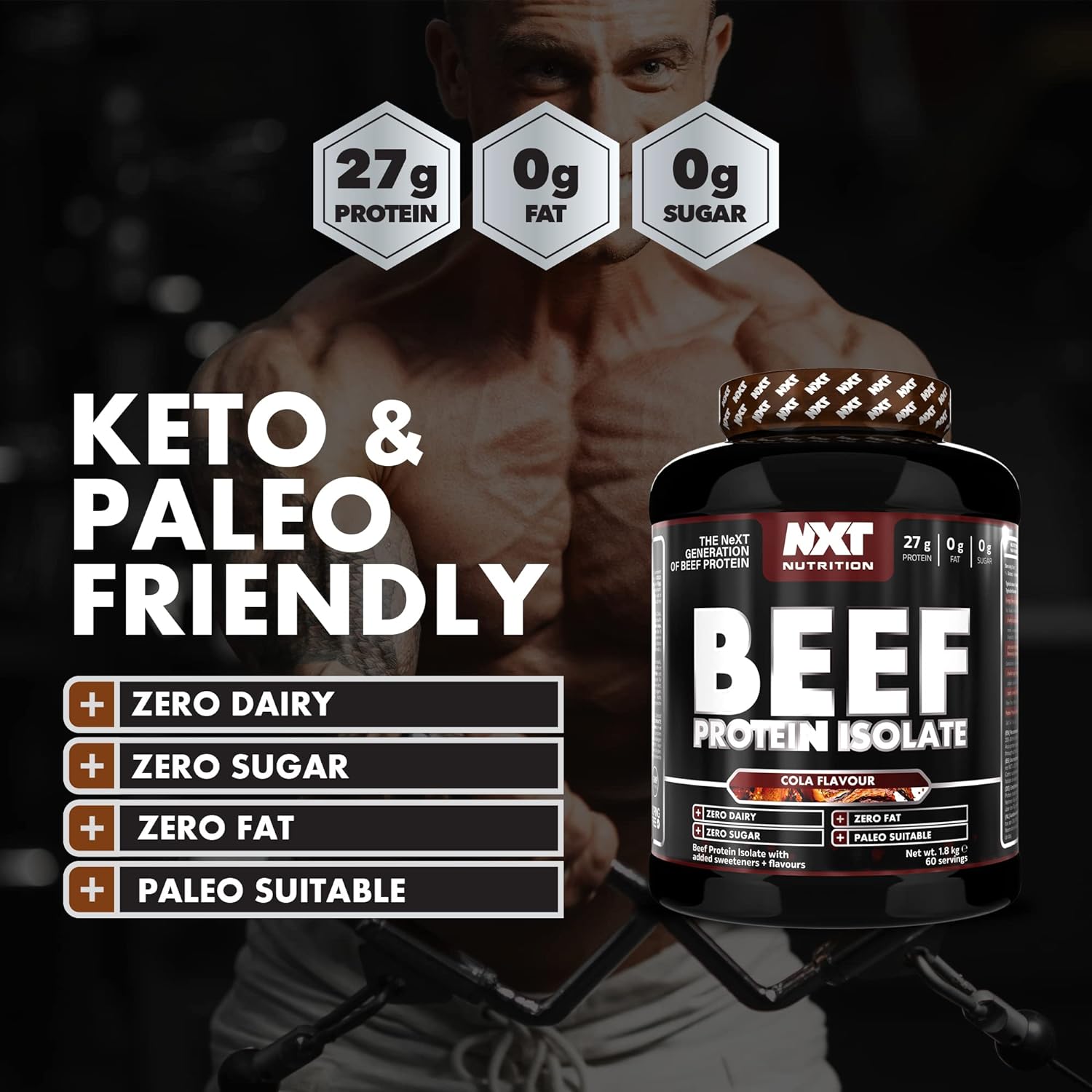 NXT Nutrition Beef Protein Isolate Powder