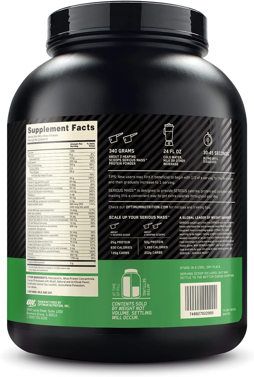 Optimum Serious Mass