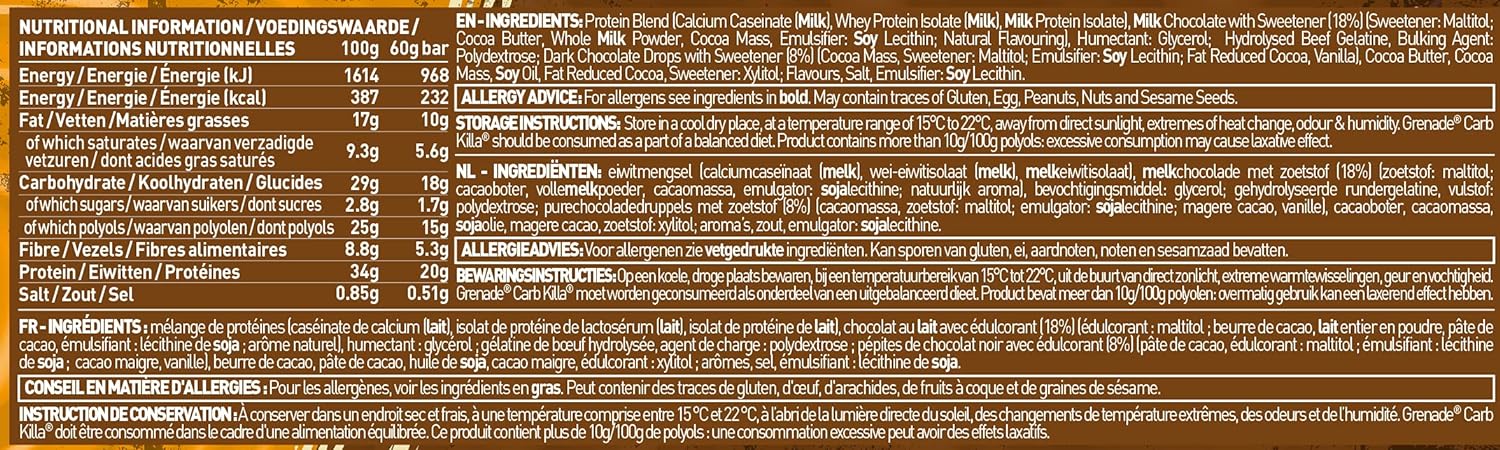 Grenade Carb Killa Protein Bar