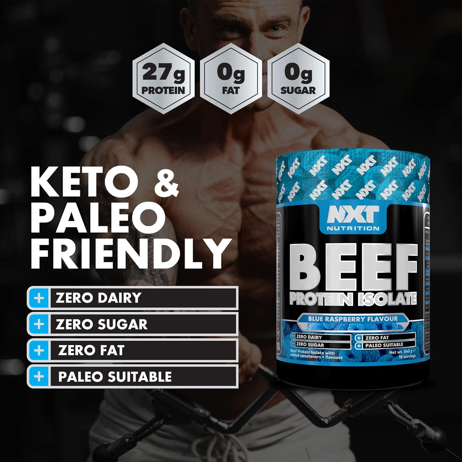 NXT Nutrition Beef Protein Isolate Powder