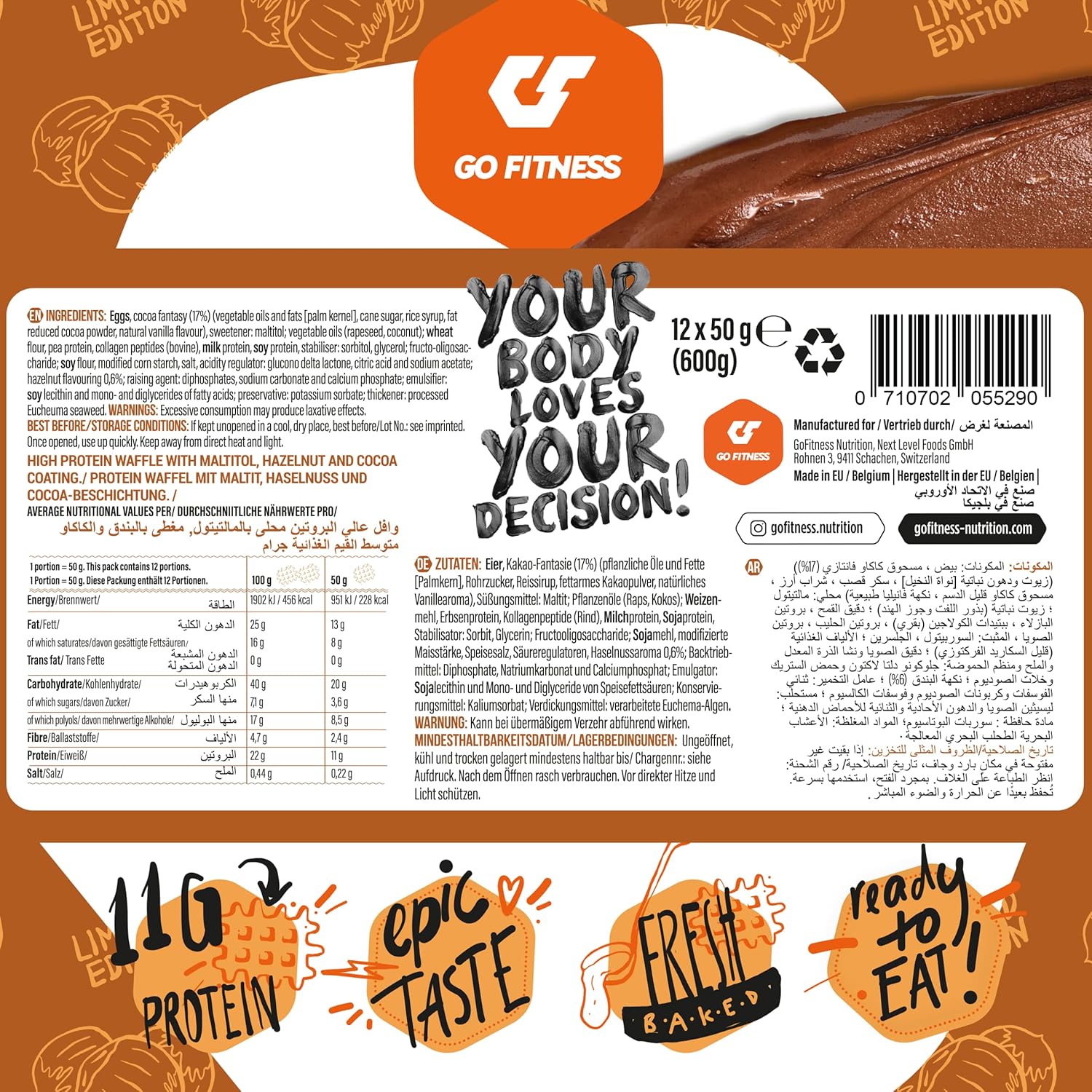 Go Fitness Waffle Protein